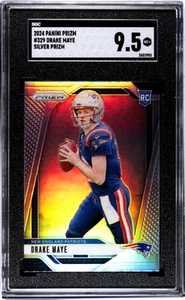 2024 Panini Prizm #329 Drake Maye Silver Prizm RC SGC 9.5 - Picture 1 of 2