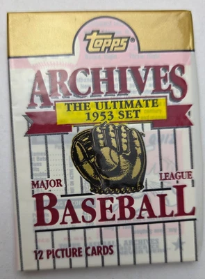 1991 Topps Archives the Ultimate 1953 Set MLB Baseball Card Pack - Image 1 of 2