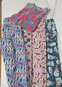 Lularoe Tween Leggings Disney. 4 Pair And Henley T. EUC. All Disney. Free Ship - Picture 1 of 17
