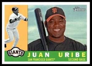 2009 Topps Heritage Juan Uribe San Francisco Giants #616 - Picture 1 of 2