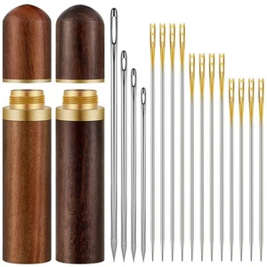 24 Pieces Self Threading Sewing Needles Embroidery Needles for Hand Sewing Ea... - Picture 1 of 7
