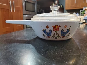Vintage Country Festival P-81-B Corning Ware Menu-ette mit Deckel Muster - Bild 1 von 10