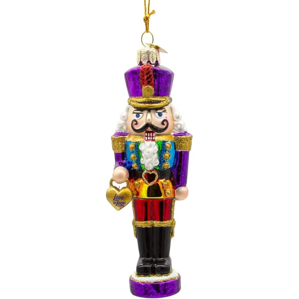 Kurt Adler Gemas Nobles Adorno de Vidrio para Árbol de Navidad, Orgullo Cascanueces, 5.75" Foto 1 de 1