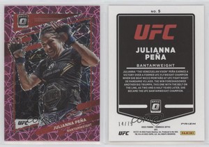 2022 Panini Donruss Optic UFC Pink Velocity Prizm /79 Julianna Pena #5