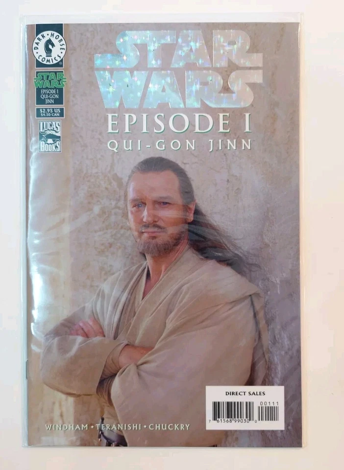 STAR WARS: Episode 1, Qui-Gon Jinn DF HOLOFOIL EDITION, Dark Horse Comics,  1999 - Image 1 of 2