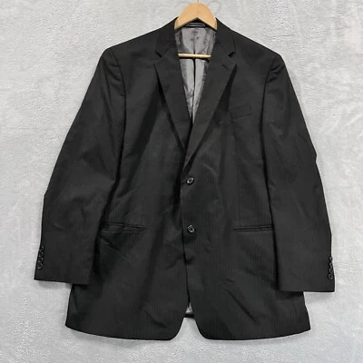 Abrigo Blazer Deportivo Joseph Abboud Para Hombre 46L Dos Botones Doble Ventilación PinStripe Foto 1 de 4