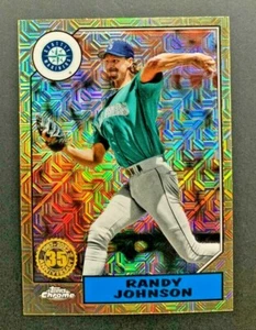 2022 Topps Series 1 - Randy Johnson #T87C-34 Seattle Seahawks - MOJO Refractor - Picture 1 of 2