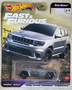 Hot Wheels Premium Fast & Furious Fast Stars 3/5 Jeep Grand Cherokee Trackhawk - Picture 1 of 2
