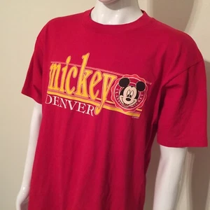 Rare VTG NWOT Walt Disney Denver Colorado Classic Mickey Mouse T-Shirt Men’s XL - Picture 1 of 12