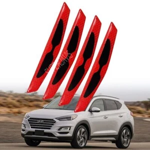 Carbon Fiber Anti-collision Strip Warning Decorative Sticker For Hyundai Tucson - Picture 1 of 16