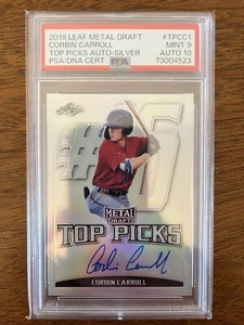 2019 Leaf Metal Draft Top Picks Silver TP-CC1 Corbin Carroll /50(AU, RC) - Picture 1 of 2