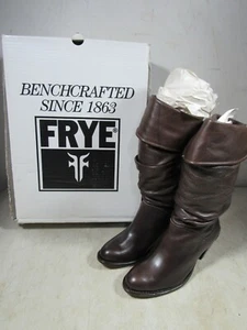 Frye Dorado lässige dunkelbraune Damenstiefel aus Leder neu im Karton Größe 7,5 - Bild 1 von 10