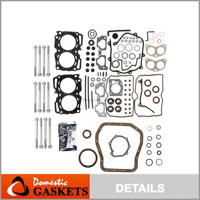 Fits 99-03 Subaru Impreza Forester Legacy 2.5L SOHC MLS Full Gasket Set Bolts - Image 1 of 4