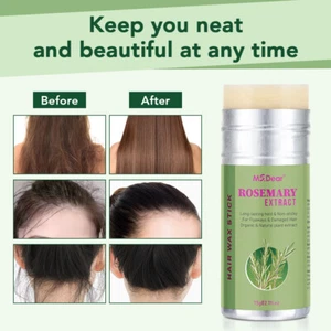 Small Portable Hair Wax Stick - Rosemary Infused, Smooth & Shine,Neat & Fragrant - Picture 1 of 18