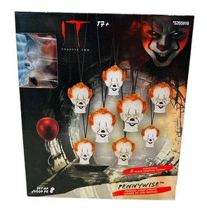 Halloween Penny Wise IT Juego de 8 Cuerdas Luces Payasos Musical Luz Terror - Imagen 1 de 6
