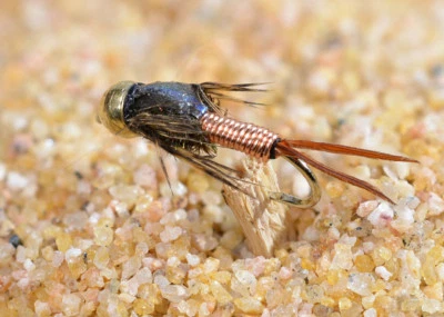 12 Flies Bead Head Copper John Nymph Fly Fishing - Mustad Signature Fly Hooks