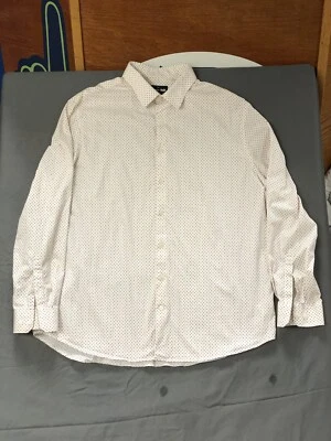 Camisa EXPRESS Para Hombres 1MX XL Delgada Elastizada Algodón/Geo-impresión Manga Larga Abotonada Foto 1 de 4