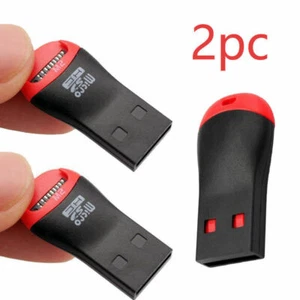2PCS Memory Card Reader Adapters To USB 2.0 Adapter for Micro SD SDHC SDXC TF - Picture 1 of 6