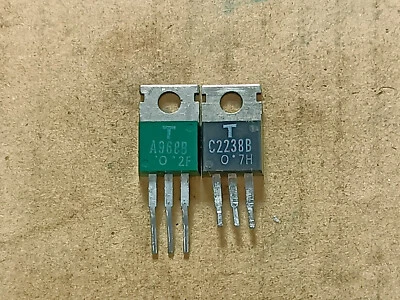 Par de transistores de rango O Toshiba 2SA968B 2SC2238B a juego ex-equipo Foto 1 de 3