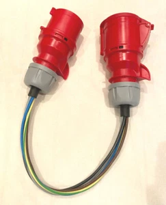 Messadapter CEE 16A 32A Differenzableitstrom Schutzleiterstrom 5G2,5 5G4 DGUV V3 - Bild 1 von 2