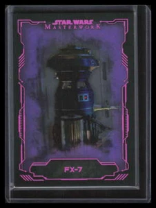 2016 Topps Star Wars Masterwork sable de luz púrpura 22 FX-7 11/25 - Imagen 1 de 2