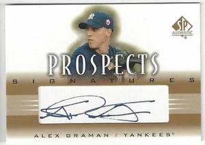 2002 SP Authentic Prospect Signatures - Alex Graman - #P-AG - Rookie - Autograph - Picture 1 of 1