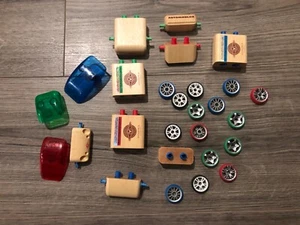 Lot Of Calello Authentic Automoblox Wooden Car Parts - Picture 1 of 2