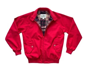 Vintage Sears Roebuck and Co. Men's Medium Cotton Blend Jacket Red - Picture 1 of 10