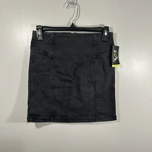 Art Class Denim Skirt Girls Size L 10-12 Black Wash Zipper Stretch New with Tag - Picture 1 of 7