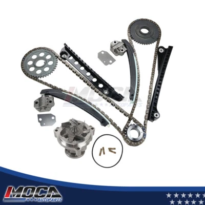 Kit de cadena de distribución con bomba de agua para 97-00 FORD E-150 F-150 EXCURSION 5,4 L SOHC Foto 1 de 4