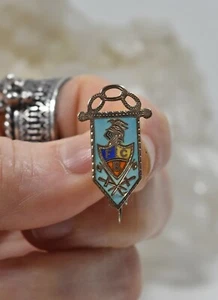 Antique 10K Gold Knights of Pythias Fraternal Enamel Victorian Pin  - Afbeelding 1 van 8