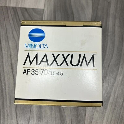 Minolta Maxxum 35-70mm f/3.5-4.5 AF Lens - NEW IN ORIGINAL PACKAGING - Image 1 of 3