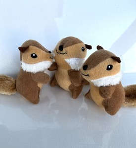 chipmunk log dog toy