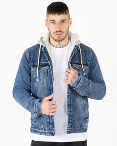 denim jacket with hood
