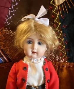 Jumeau BLEUETTE REPRODUCTION ~ Artist, Mohair Wig, 11” Great Outfit - Picture 1 of 5