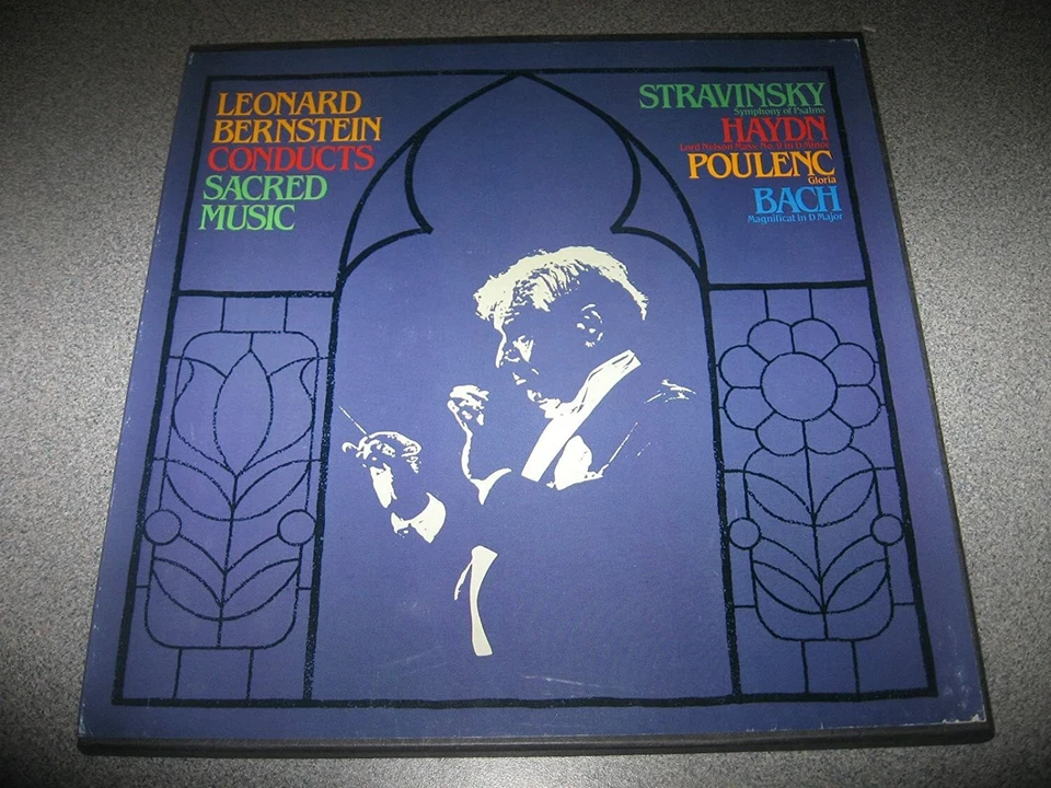 LEONARD BERNSTEIN "CONDUCTS SACRED MUSIC" 3LP BOX SET PREMIUM USED LP (NM/EX) - Image 1 of 1