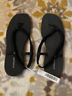Everlane Lycra Black Swim Sandals Open Toe Size 10 Nwt Flip Flops