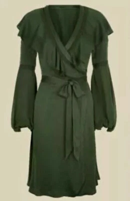 VESTIDO AGENT PROVOCATEUR RARO VERDE SALVIA TALLA UK6 NUEVO CON ETIQUETAS  Foto 1 de 4