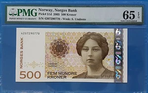 Norway, 500 Kroner, 2005, Gem UNC-PMG65EPQ, P51d - Picture 1 of 2