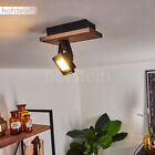 Verstellbare LED Decken Leuchte Holz/schwarz modern Ess Wohn Schlaf Zimmer Lampe