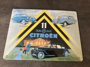 sympathique plaque en tole CITROEN TRACTION AVANT 11 F21 - Picture 1 of 3