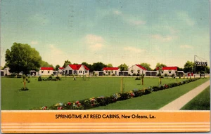 NUEVO ORLEANS, LOUISIANA - CABINAS DE CAÑA PRIMAVERA - POSTAL DE LINO DE COLECCIÓN - Imagen 1 de 2
