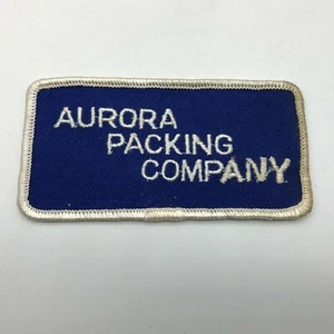 Vintage Aurora Packing Company 2' x 4" Werbung Kappe Mütze Uniform Patch R8 - Bild 1 von 12
