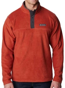 Neu mit Etikett Columbia Herren Steens Mountain halber Druckknopf Halstuch roter Hai Large - Bild 1 von 6