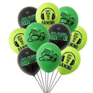 x12 Gaming Balloons Gamer Latex Game Kids Birthday Party Decorations - Picture 1 of 4