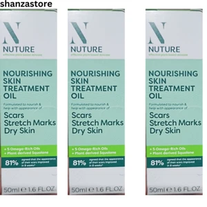 Nuture Nourishing Skin Treatment Oil 50ml Pack Of 3) ScarsStretch marks Dry Skin - Picture 1 of 2