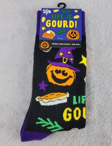 ¡La vida principal y local es calabaza! Calcetines de Halloween Novedad Unisex Talla Única - Imagen 1 de 7