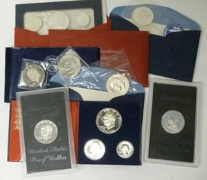 USA Silver Eisenhower Dollars & Proofs 'S' Mint Marks (1971-1978) : See menu - Picture 1 of 37