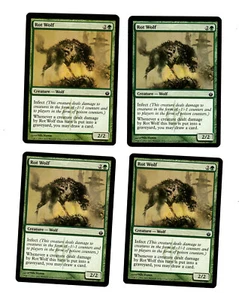 4x Rot Wolf EX Mirrodin Besieged Mtg Magic EDH 4x x4 - Picture 1 of 2