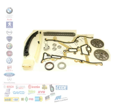KIT CATENA DISTRIBUZIONE OPEL AGILA CORSA B C D 1.0 1.2 ASTRA H 1.4 BENZINA 12PZ - Immagine 1 di 4